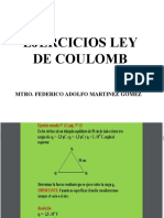 Ejercicios de Ley de Coulomb