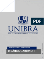 Didática Caderno 1: Professor Fábio Cunha de Sousa