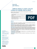 NR 07 - A Violência Urbana É A Maior Causa de Acidente de Trabalho Fatal No Brasil