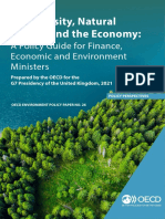 Biodiversity, Natural Capital and The Economy: A Policy Guide For Finance, Economic and Environment Ministers