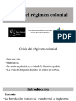 Crisis del régimen colonial español en América del Sur