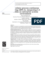 #04 Intra inter process continuous auditing (IIPCA), integrating CA within an enterprise system environment