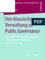 Von Klassischer Verwaltung Zu Public Governance Rolle Von Verwaltungsparadigmen in Reformen Des Öffentlichen Rechnungswesens (Tobias Polzer)