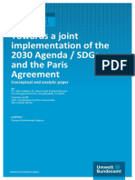 German Environment Agency - Towards A Joint Implementation of The 2030 Agenda
