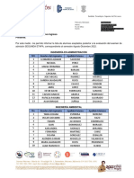 Lista Alumnos Aceptados 2do. Examen de Admision 2022