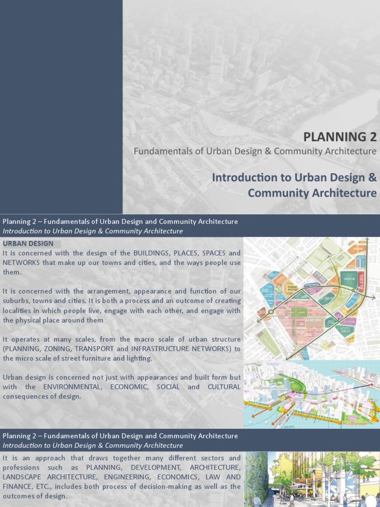Introduction To Urban Design And Community Planning Pdf
