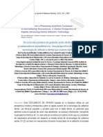 De La Técnica Pionera de Grabado Ácido de Buonocore PDF