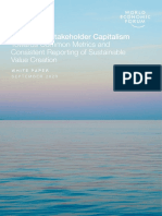 Measuring Stakeholder Capitalism Report 2020 -World Economic Forum