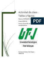 Actividad de clase - Tablas y figuras