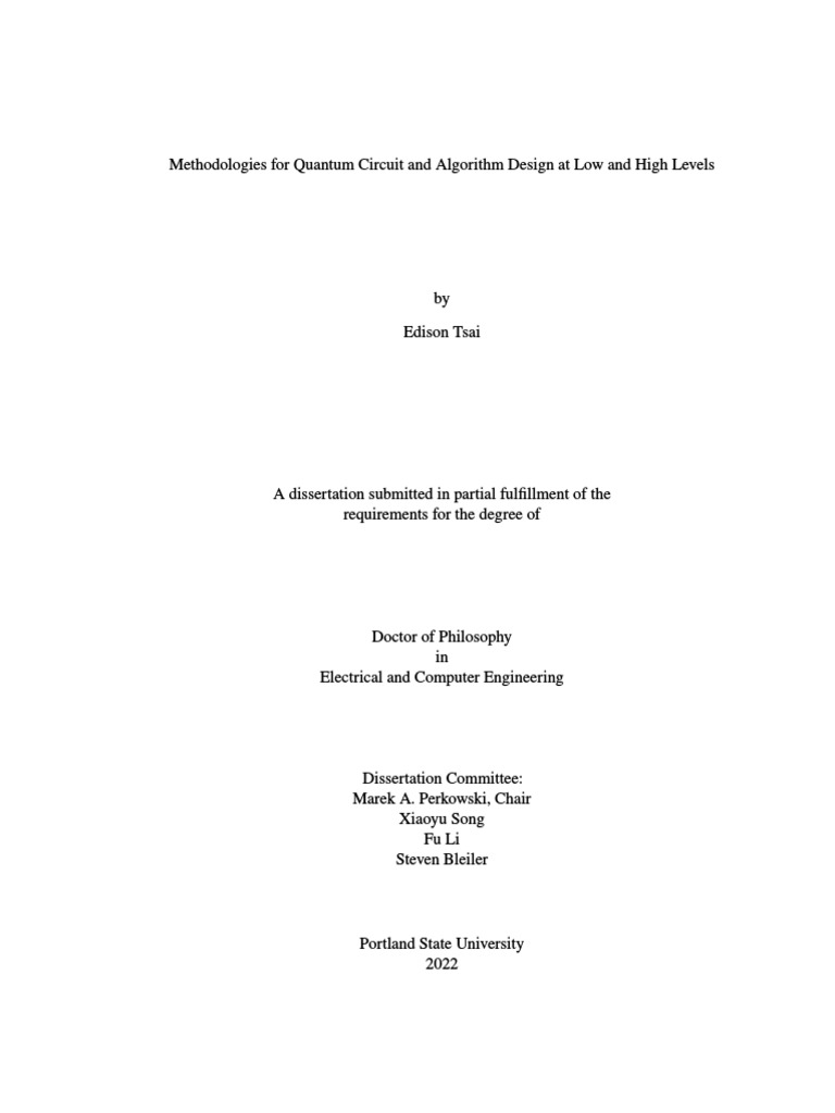 dissertation on quantum computing