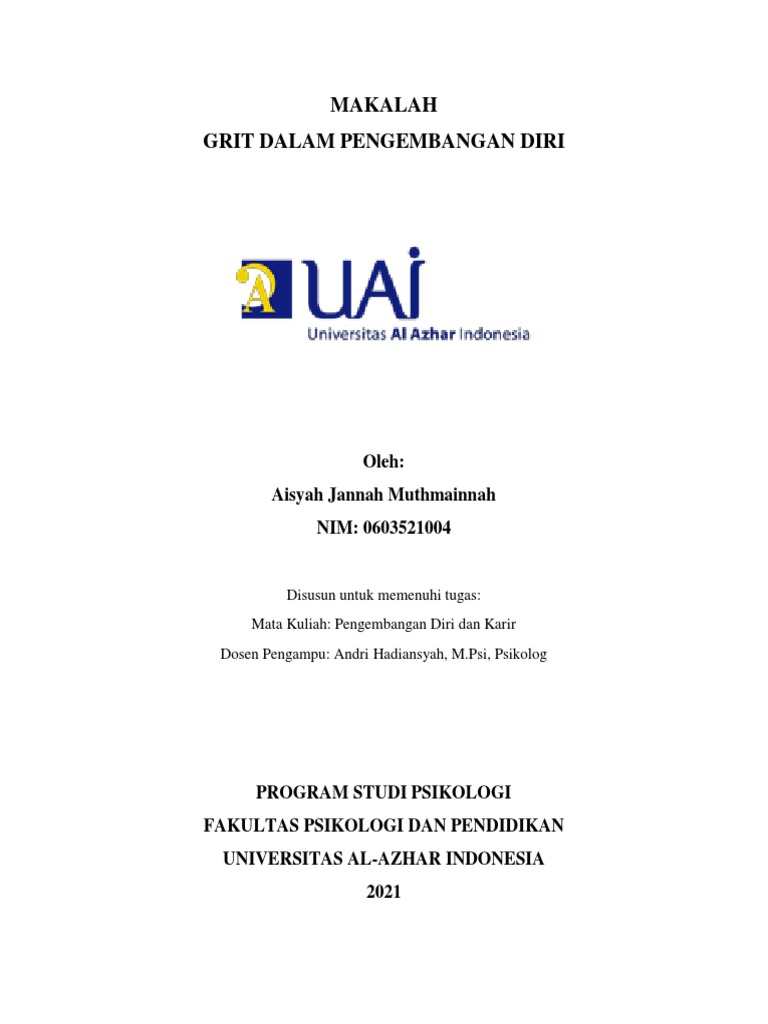 Grit dalam Pengembangan Diri | PDF | Bisnis | Pengembangan Diri