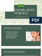 COMO HABLAR EN PÚBLICO Higiene Oral 1.6