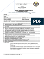 Fire Safety Inspection Checklist for Conveyance of Hazardous Materials