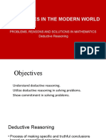 Mathematics in The Modern World (Deductive Reasoning)