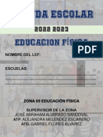Agenda escolar 2022-2023 Zona 05 Educación Física