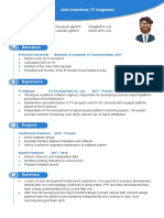 Simple Blue Resume-WPS Office