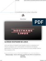 Alterando Hostname No Linux (Ubuntu) - Iron Linux