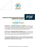 Minuta de Contrato Reparo e Limpeza Da Fachada e Geral