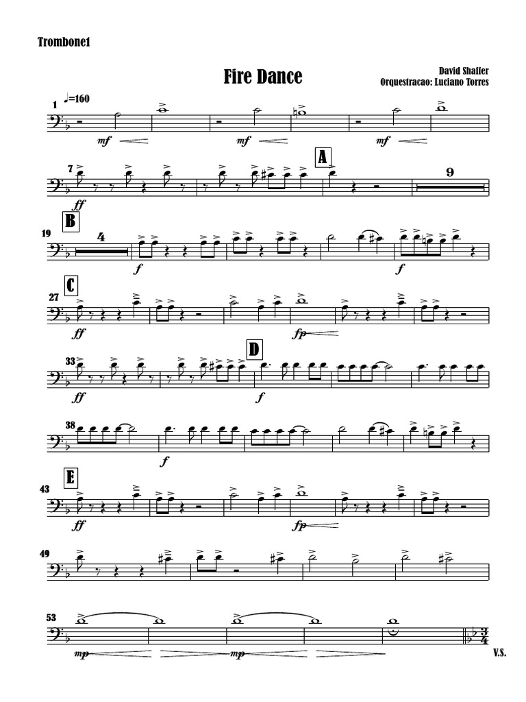 Fire Dance Trombone 1 PDF
