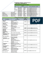 Tercero Primaria A: Datos de Personal Docente Y Administrativo