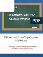 15 Lessons From Top Content Marketers - 2015