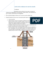 Proceso Constructivo de Las Columnas de Concreto Armado