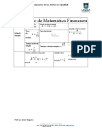 Formulario de Matemática Financiera: Universidad de La Integración de Las Américas