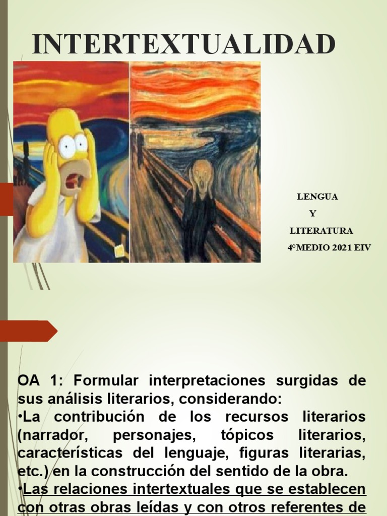 Intertextualidad en Literatura y Arte | PDF | Intertextualidad | Bella ...