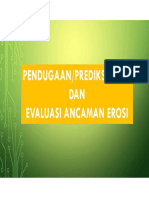 Prediksi Erosidan Index Bahaya Erosi