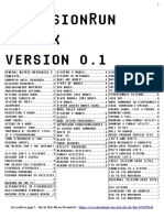 ConcisionRun Matrix (Early Beta)