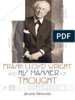 (KLINKOWITZ) Frank Lloyd Wright and His Manner of Thought