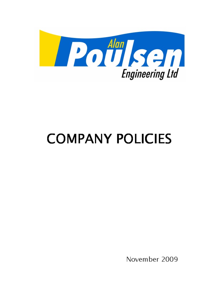 Alan Poulsen Engineering Policies | PDF