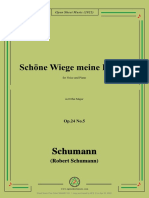Schumann Schone Wiege Meine Leiden Op 24 No 5 in D Flat Major