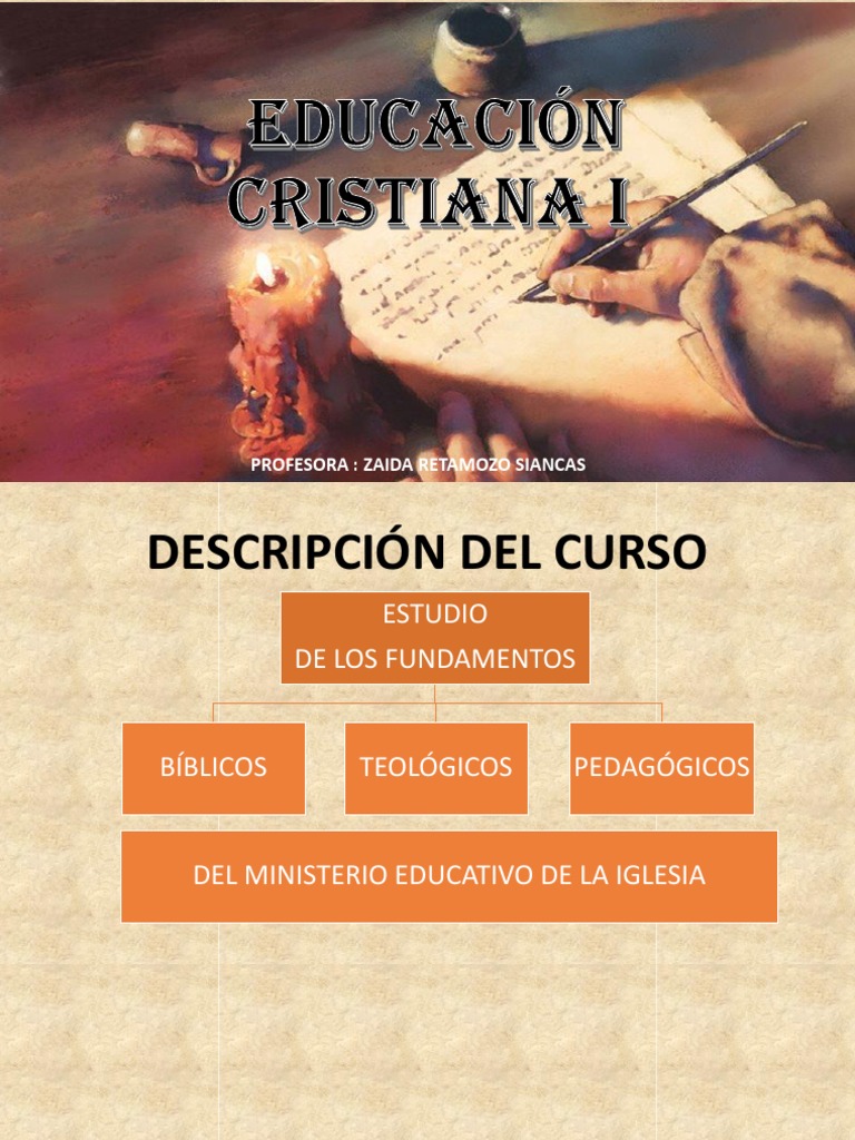 Fundamentos de la Educación Cristiana | PDF | Biblia | Método de enseñanza