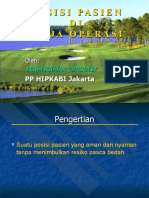 Posisi Pasien Dimeja Operasi