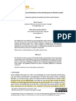 Revisões Sistemáticas Da Literatura: Uma Súmula para As Ciências Sociais