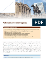 Chapter 11 National Macroeconomic Policy