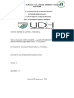 Análisis Crítico de Los Elementos Delimitadores Del Derecho A Vacaciones