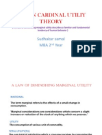 of Law of Dinishing Marginal Utility