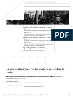 La Normalización de La Violencia Contra La Mujer - ArchivoRevista Ideele