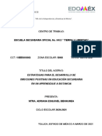 Propuesta para El Desarrollo de Emociones Positivas