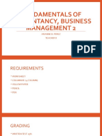 Fundamentals of Accountancy, Business Management 2 REQUIREMENTS