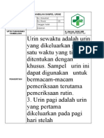 Pengambilan Sampel Urine