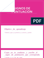 Signos de Puntuación 3ro A