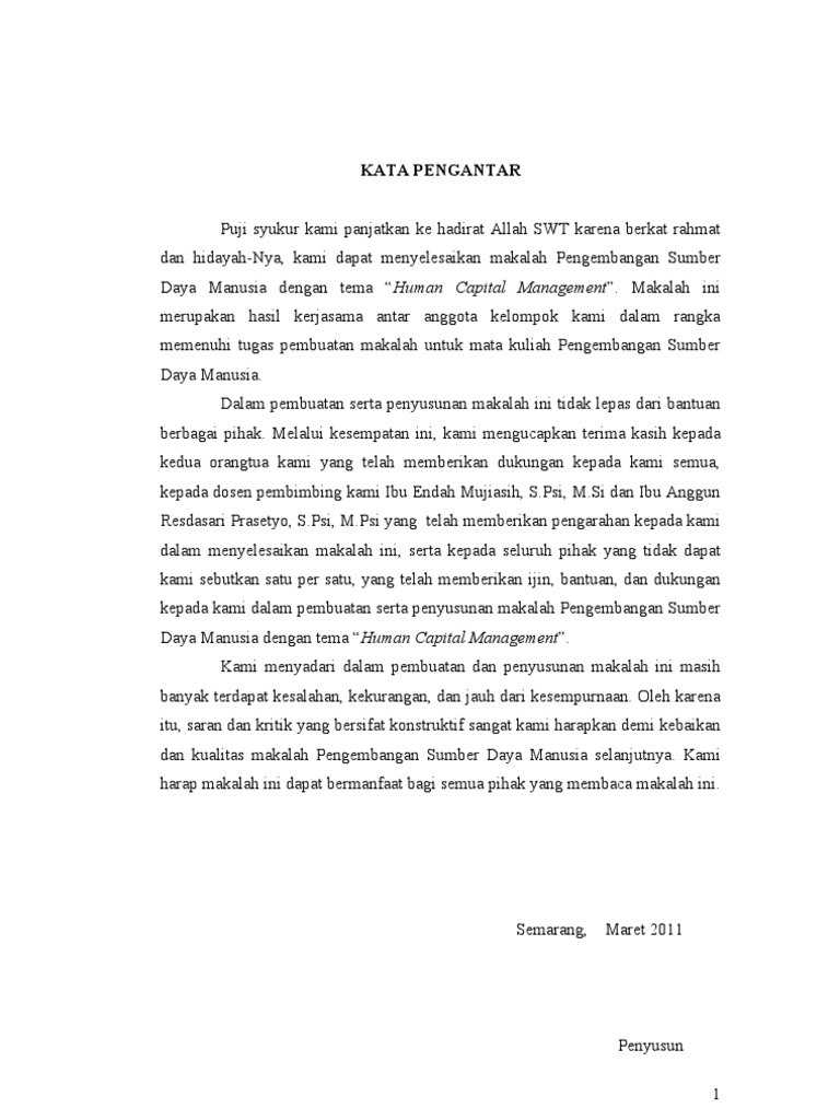 Human Capital Management Makalah