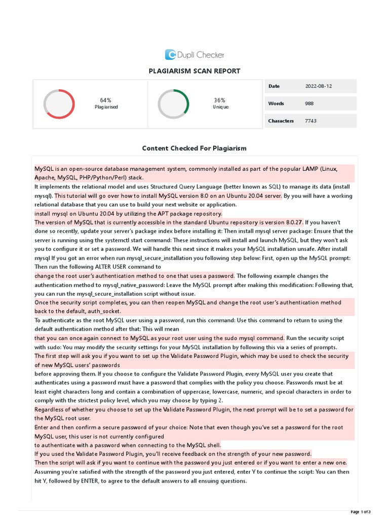 Duplichecker Plagiarism Checker