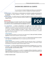 Calidad y Procesos Del Servicio Al Cliente