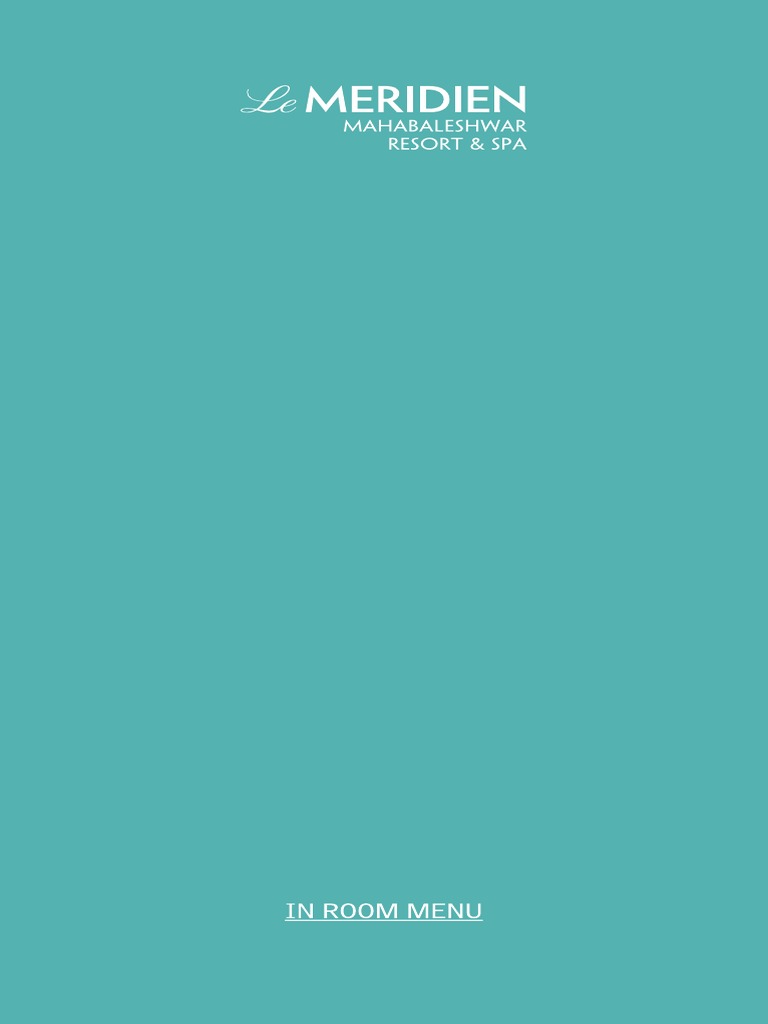 PNQDM in Room Dining Menu PDF