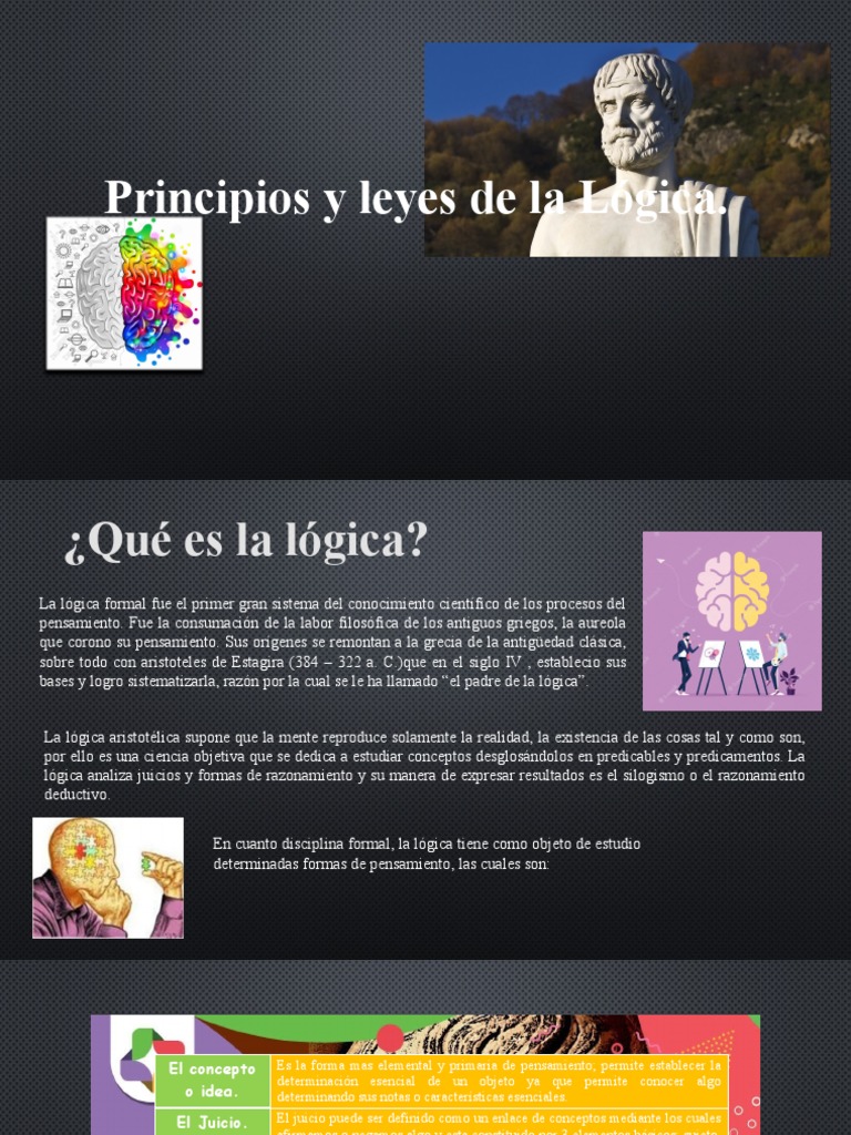 Principios o Leyes de La Logica PDF Principio Lógica