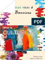 Cultural Values and Barriers